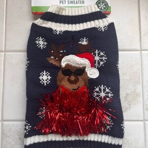 Christmas Reindeer Pet Sweater size small